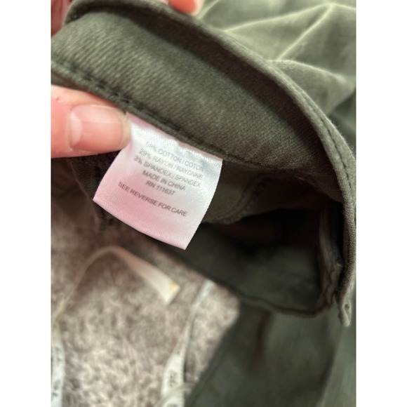 Lila Ryan duffel bag green skinny jeans pants zip‎ button stretch camo army 30 - Picture 7 of 9